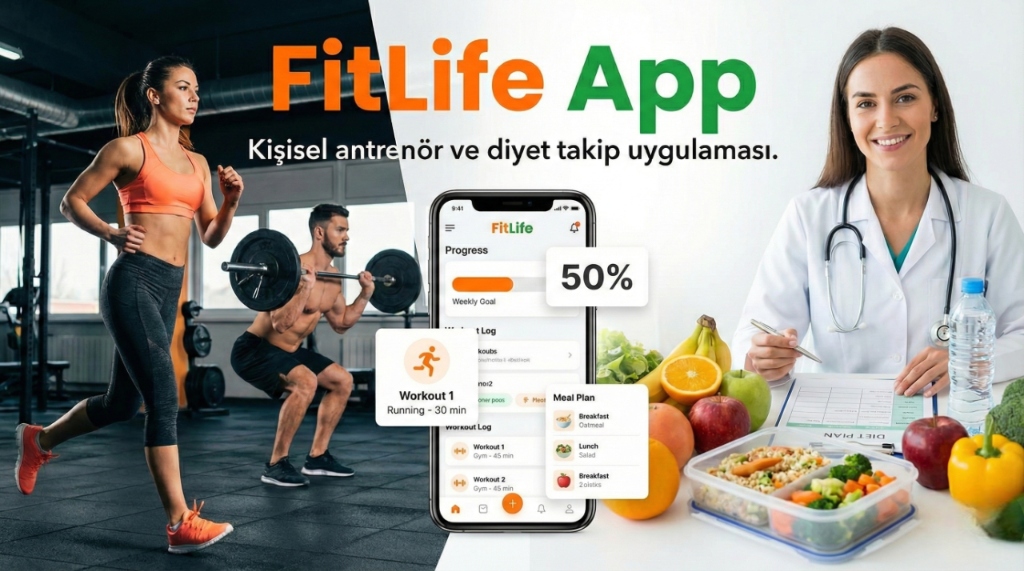FitLife App - Kişisel Antrenör ve Diyet Takip